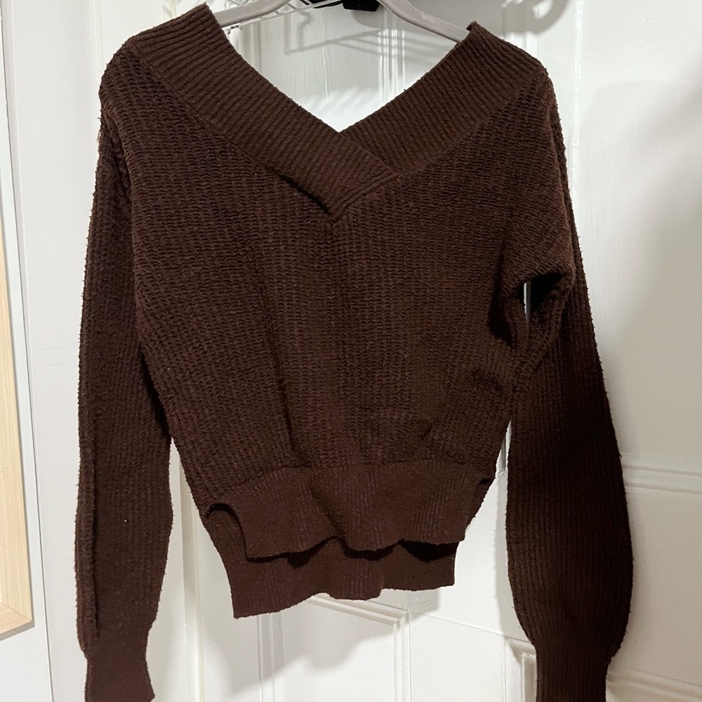 Pink Rose Women’s V Neck Sweater